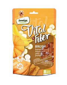 2.7-Inch Vital Fiber Brush Treats for Dogs
